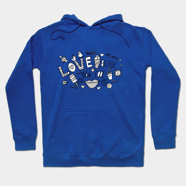 Love, Believe & Stay Cool Hoodie by Mellowdays